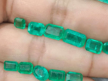 15.47ct Zambian Emerald Parcel, Natural Earth Mined Gemstones - SMSGEMS 