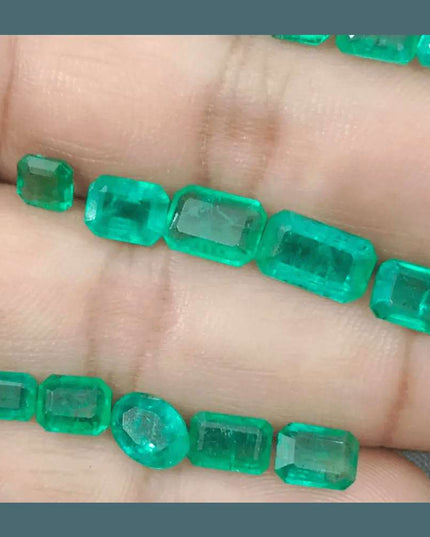 15.47ct Zambian Emerald Parcel, Natural Earth Mined Gemstones - SMSGEMS 