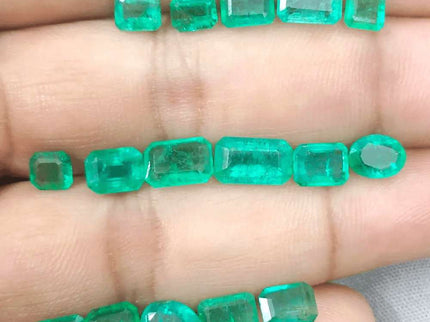 15.47ct Zambian Emerald Parcel, Natural Earth Mined Gemstones - SMSGEMS 