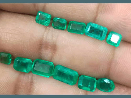 15.47ct Zambian Emerald Parcel, Natural Earth Mined Gemstones - SMSGEMS 