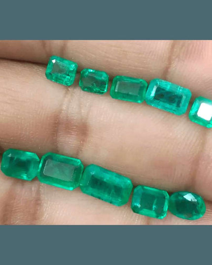 15.47ct Zambian Emerald Parcel, Natural Earth Mined Gemstones - SMSGEMS 