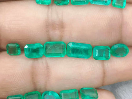15.47ct Zambian Emerald Parcel, Natural Earth Mined Gemstones - SMSGEMS 