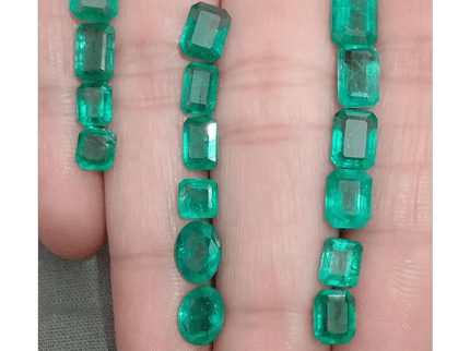 15.48ct Nice Quality Emerald Parcel, 100% Natural Gemstones - SMSGEMS 