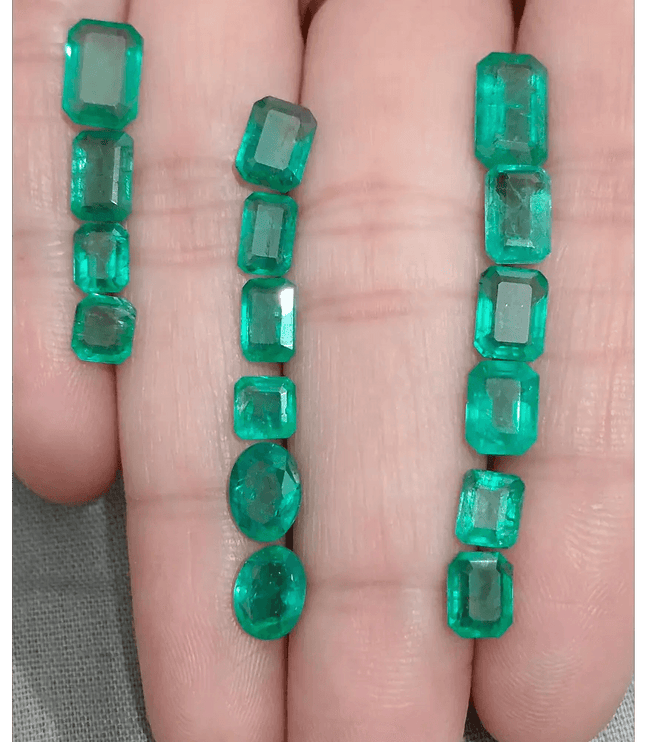 15.48ct Nice Quality Emerald Parcel, 100% Natural Gemstones - SMSGEMS 