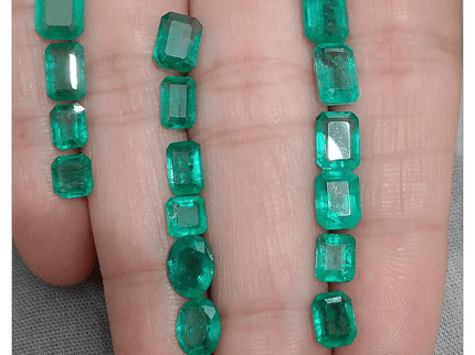 15.48ct Nice Quality Emerald Parcel, 100% Natural Gemstones - SMSGEMS 