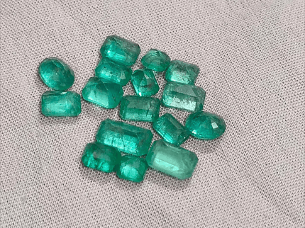 15.48ct Nice Quality Emerald Parcel, 100% Natural Gemstones - SMSGEMS 
