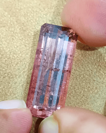 19.44ct Burgundy Red Rubellite Tourmaline, 100% Natural Untreated Gemstone. - SMSGEMS 