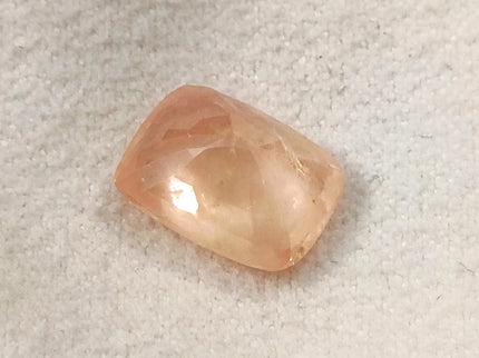 Unheated Padparadscha Sapphire 5.28ct Natural IGI Certified Cushion Cut Pinkish Orange Loose Gemstone