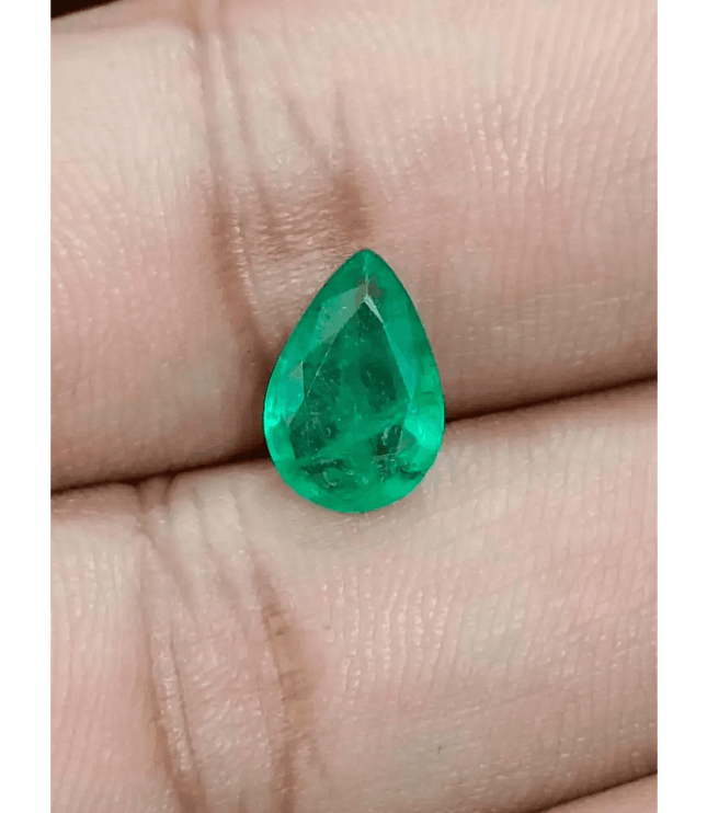 2.01ct Vivid Green Zambian Emerald, Natural Earth Mined Gemstone - SMSGEMS 