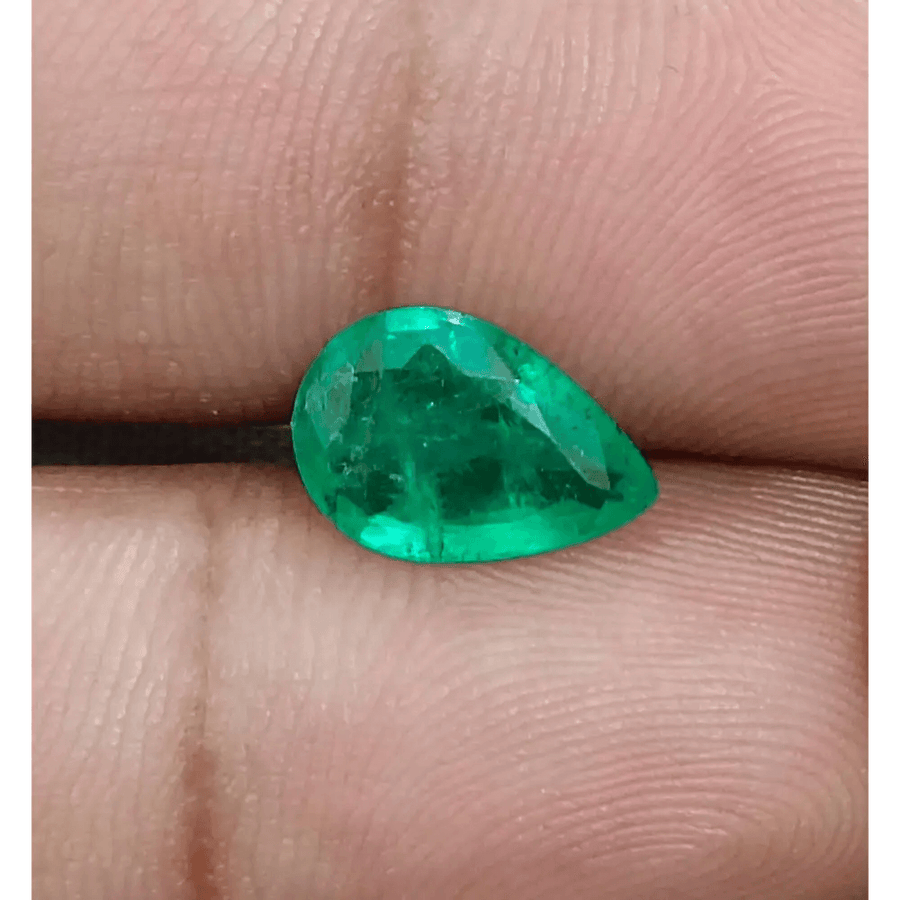 2.01ct Vivid Green Zambian Emerald, Natural Earth Mined Gemstone - SMSGEMS 