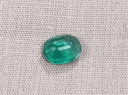 2.05ct Medium Deep Zambian Emerald , Natural Earth Mined Gemstone - SMSGEMS 