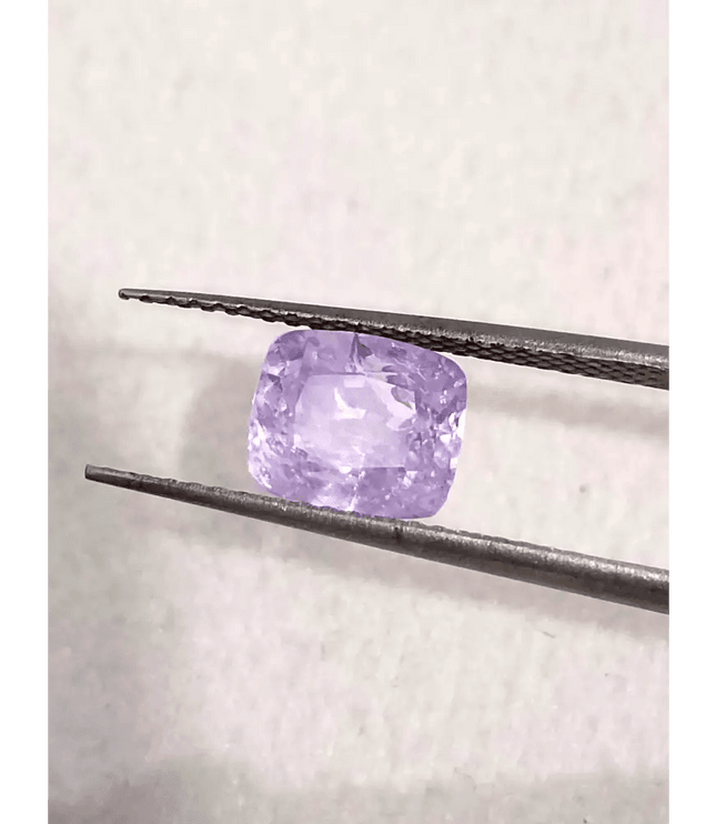 2.06ct Lavender Color Ceylon Sapphire , 100% Natural Untreated Gemstone - SMSGEMS 