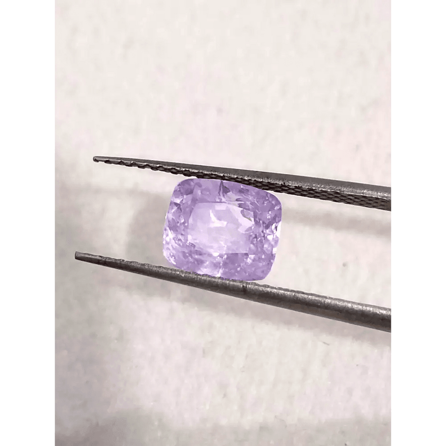 2.06ct Lavender Color Ceylon Sapphire , 100% Natural Untreated Gemstone - SMSGEMS 