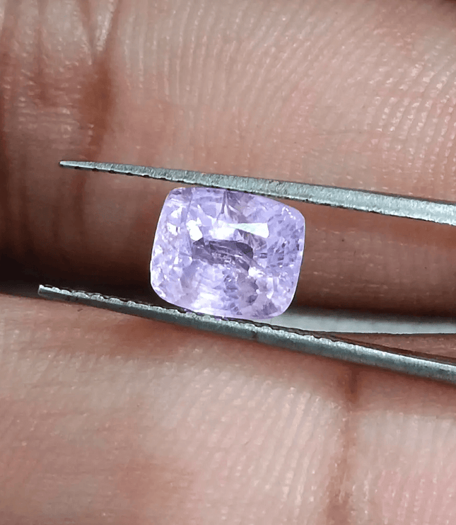 2.06ct Lavender Color Ceylon Sapphire , 100% Natural Untreated Gemstone - SMSGEMS 