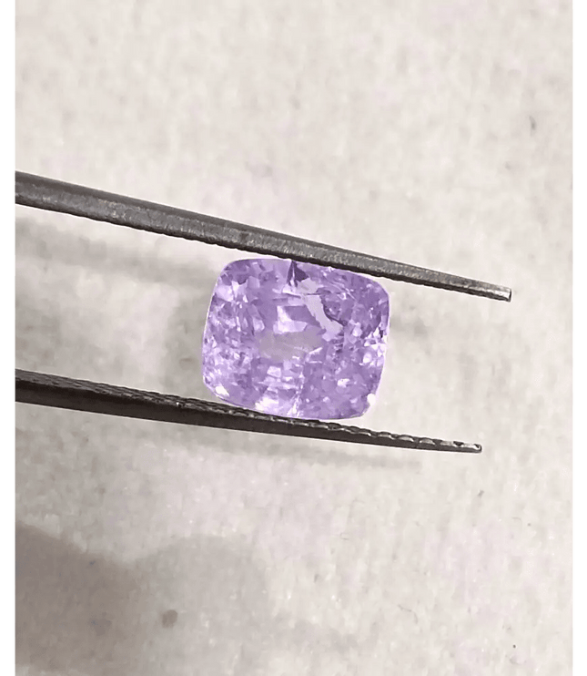 2.06ct Lavender Color Ceylon Sapphire , 100% Natural Untreated Gemstone - SMSGEMS 