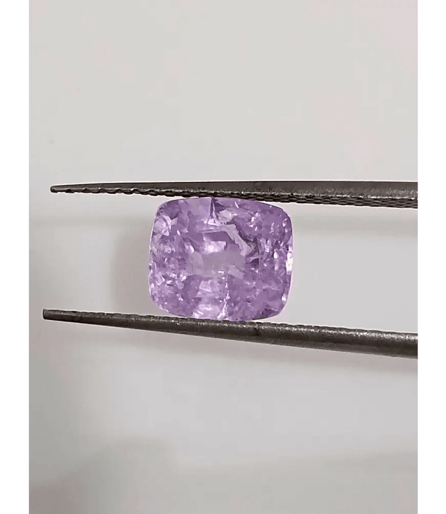 2.06ct Lavender Color Ceylon Sapphire , 100% Natural Untreated Gemstone - SMSGEMS 