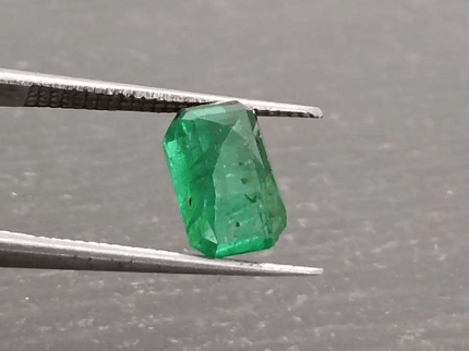 2.07ct Vivid Deep Golden Green Panjshir Emerald , 100% Natural Gem - SMSGEMS 