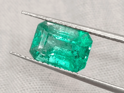 2.18ct Zambian Emerald Certified By GSI, Natural Gemstone - SMSGEMS 