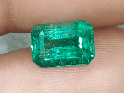 2.18ct Zambian Emerald Certified By GSI, Natural Gemstone - SMSGEMS 