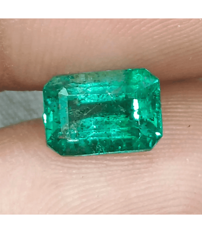 2.18ct Zambian Emerald Certified By GSI, Natural Gemstone - SMSGEMS 