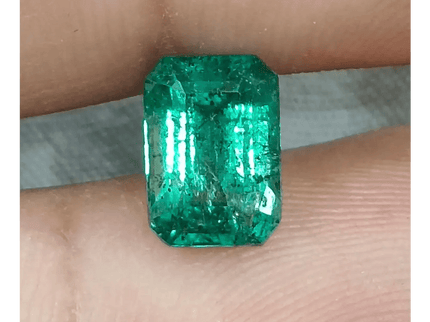 2.18ct Zambian Emerald Certified By GSI, Natural Gemstone - SMSGEMS 