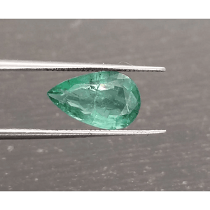 2.20ct Emerald Natural Medium Green Pear Cut Loose Gemstone