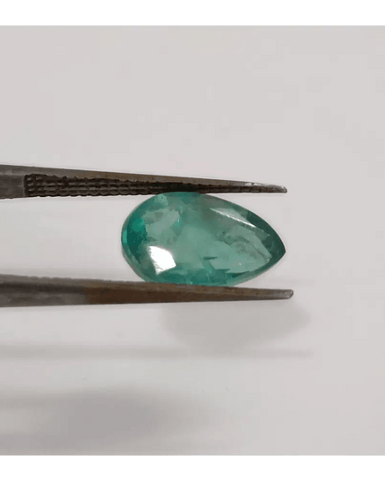 2.20ct Bluish Golden Green Zambian Emerald , Natural Earth Mined Gemstone - SMSGEMS 