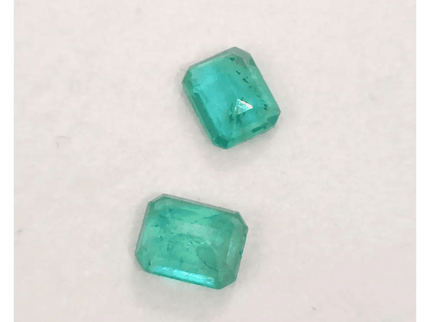 2.28ct/ 2 pcs Zambian Emeralds , 100% Natural Earth Mined Gemstones. - SMSGEMS 