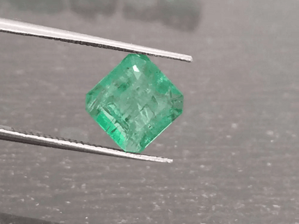 2.28ct Vivid Green Ethiopian Emerald, 100% Natural Gem - SMSGEMS 