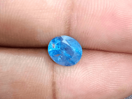 2.34ct Blue Ceylon Sapphire , 100% Natural Untreated Gemstone - SMSGEMS 
