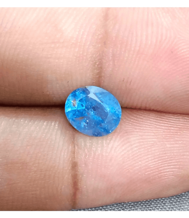 2.34ct Blue Ceylon Sapphire , 100% Natural Untreated Gemstone - SMSGEMS 