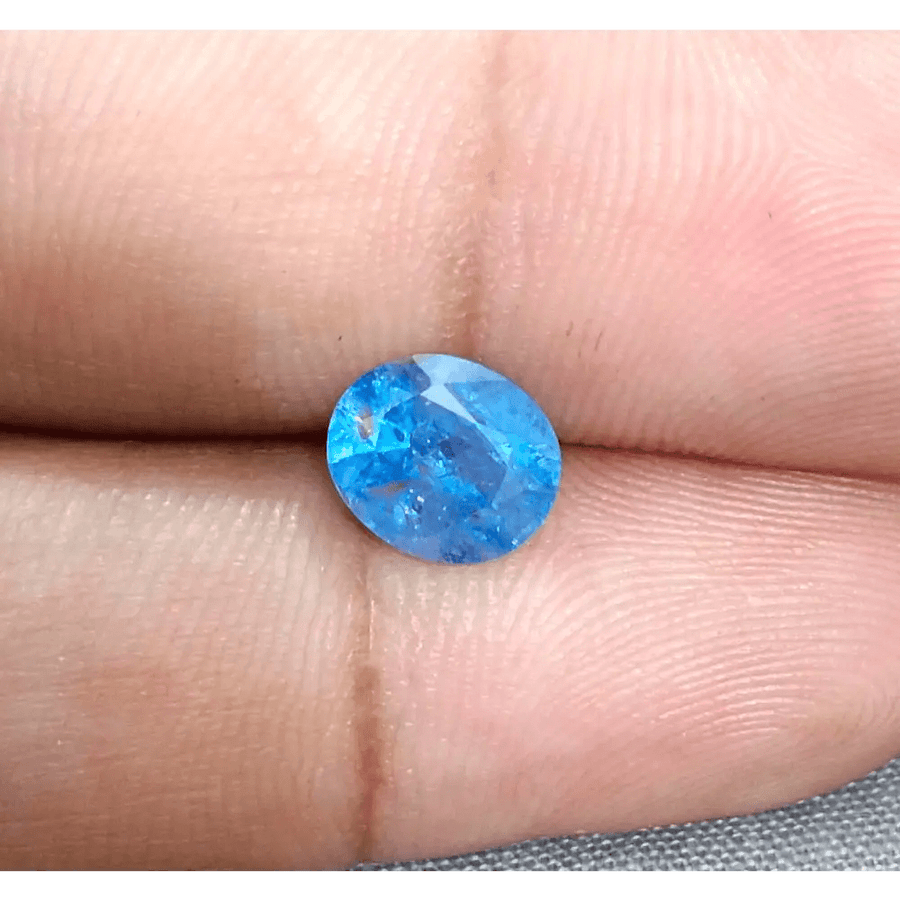 2.34ct Blue Ceylon Sapphire , 100% Natural Untreated Gemstone - SMSGEMS 