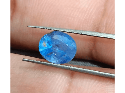 2.34ct Blue Ceylon Sapphire , 100% Natural Untreated Gemstone - SMSGEMS 