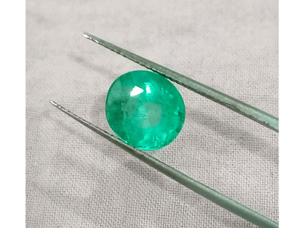 2.34ct Vivid Green Colombian Emerald, 100% Natural Gemstone - SMSGEMS 