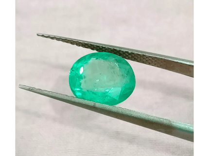 2.34ct Vivid Green Colombian Emerald, 100% Natural Gemstone - SMSGEMS 