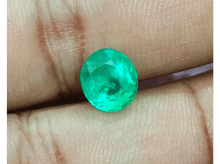 2.34ct Vivid Green Colombian Emerald, 100% Natural Gemstone - SMSGEMS 