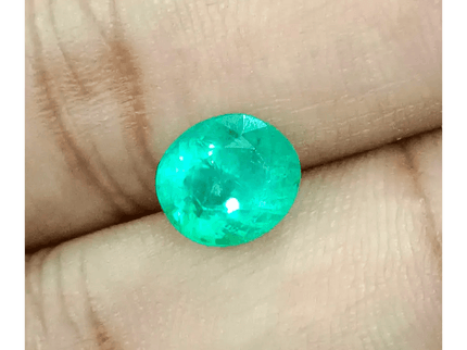 2.34ct Vivid Green Colombian Emerald, 100% Natural Gemstone - SMSGEMS 