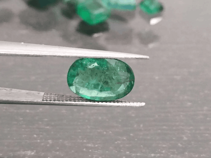 2.34ct Vivid Deep Green Zambian Emerald, 100% Natural Gem - SMSGEMS 