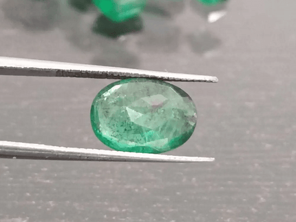 2.34ct Vivid Deep Green Zambian Emerald, 100% Natural Gem - SMSGEMS 