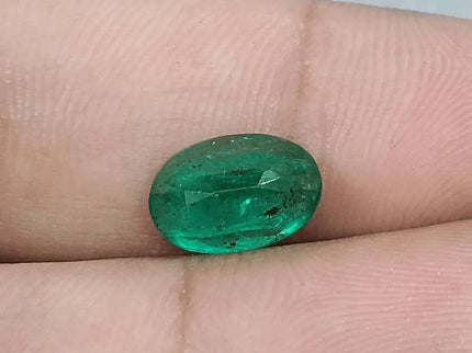 2.40ct Vivid Deep Green Swat Emerald, Natural Gemstone - SMSGEMS 
