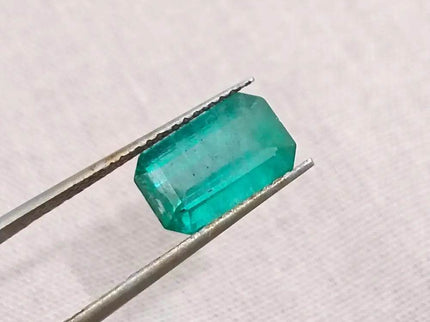 2.42ct Zambian Emerald , Natural Earth Mined Gemstone - SMSGEMS 