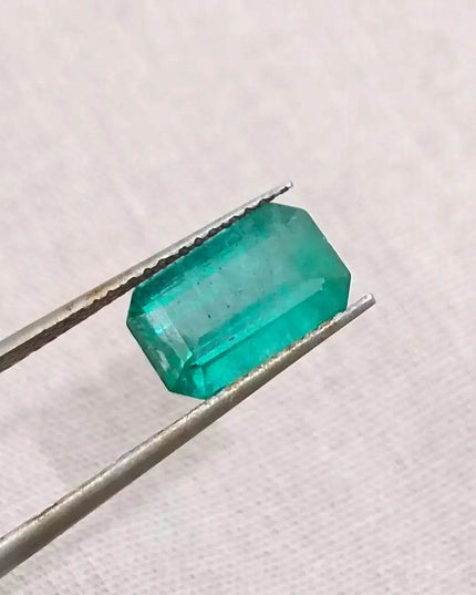 2.42ct Zambian Emerald , Natural Earth Mined Gemstone - SMSGEMS 