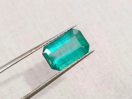 2.42ct Zambian Emerald , Natural Earth Mined Gemstone - SMSGEMS 