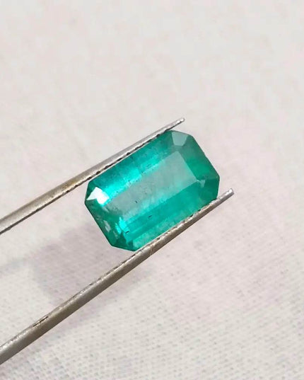 2.42ct Zambian Emerald , Natural Earth Mined Gemstone - SMSGEMS 
