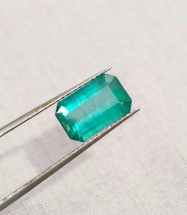 2.42ct Zambian Emerald , Natural Earth Mined Gemstone - SMSGEMS 