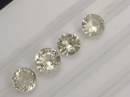 2.42ct Round Cut Ceylon Sapphire lot, Natural untreated Gemstones - SMSGEMS 