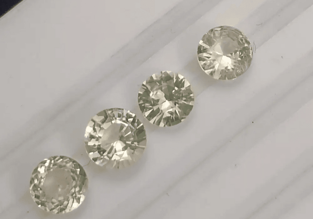 2.42ct Round Cut Ceylon Sapphire lot, Natural untreated Gemstones - SMSGEMS 