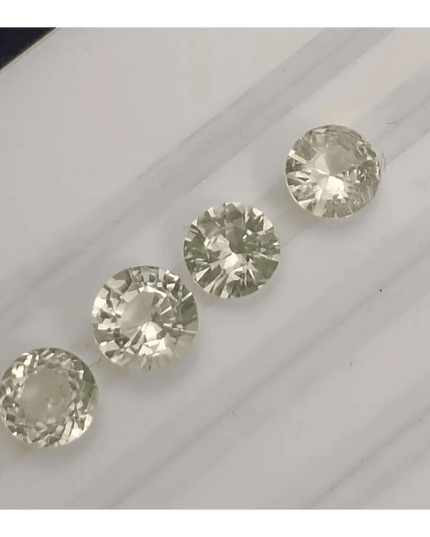 2.42ct Round Cut Ceylon Sapphire lot, Natural untreated Gemstones - SMSGEMS 