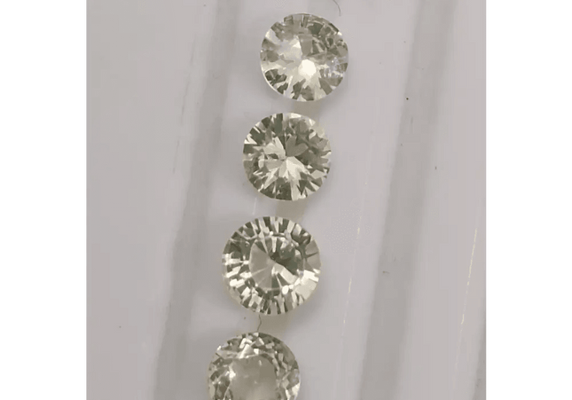 2.42ct Round Cut Ceylon Sapphire lot, Natural untreated Gemstones - SMSGEMS 