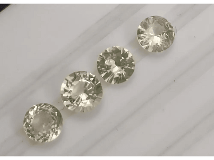 2.42ct Round Cut Ceylon Sapphire lot, Natural untreated Gemstones - SMSGEMS 